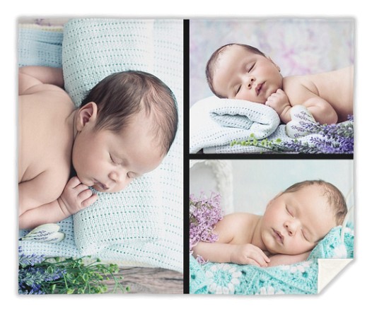 Three Photo Collage Custom Blankets Three Photo Collage Custom Blankets