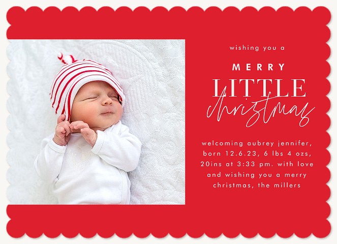 Little Blessing Personalized Holiday Cards