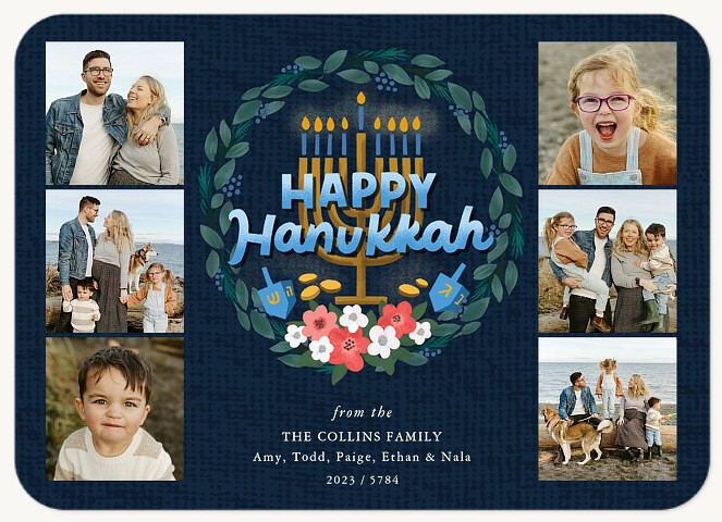 Hanukkah Wreath Hanukkah Cards