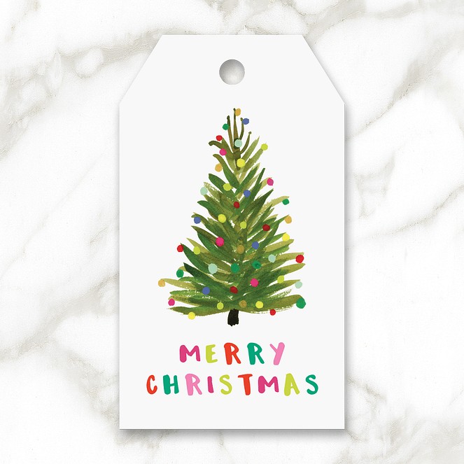 Cheerful Christmas Custom Gift Tags