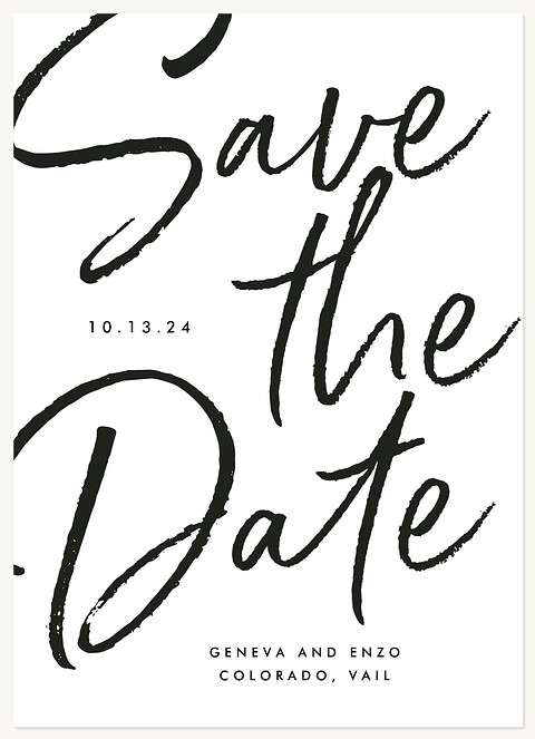 Bold Texture Save the Date Cards