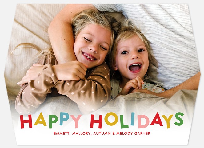 Happy Jumble Holiday Photo Cards