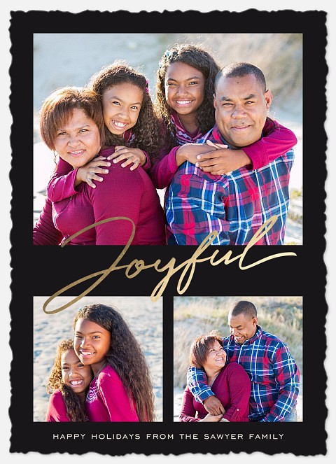 Sweeping Joy Holiday Photo Cards