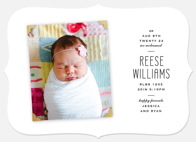 All About Baby Baby Birth Announcements