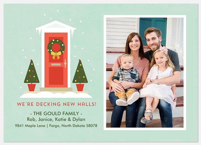 Decked with Snow Holiday Photo Cards