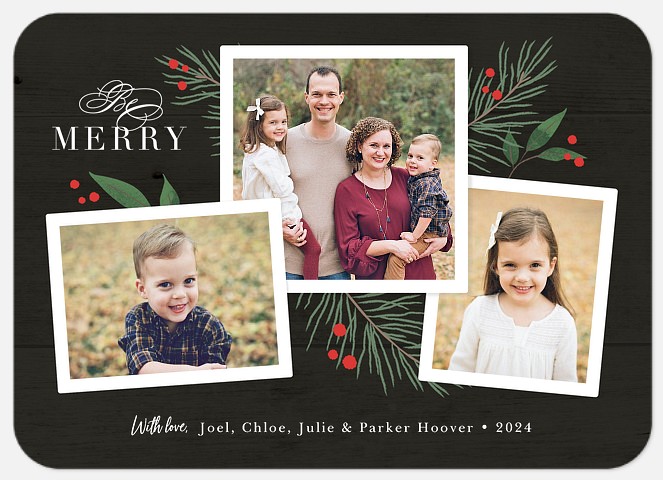 Classic Boughs Holiday Photo Cards
