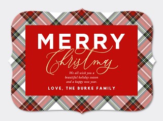 Merry Plaid Card