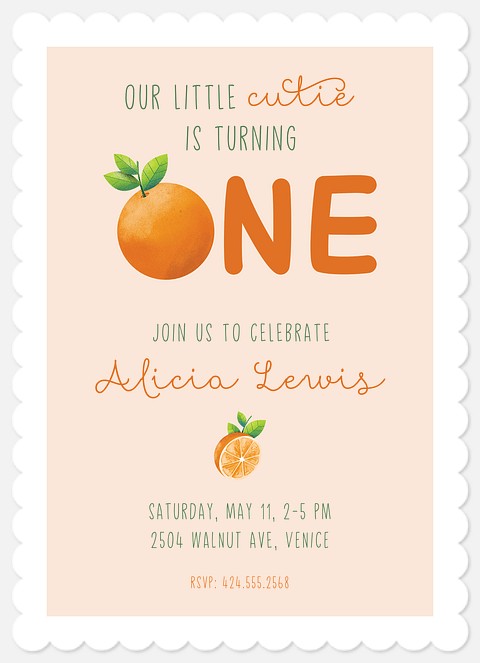 Our Little Cutie Kids' Birthday Invitations