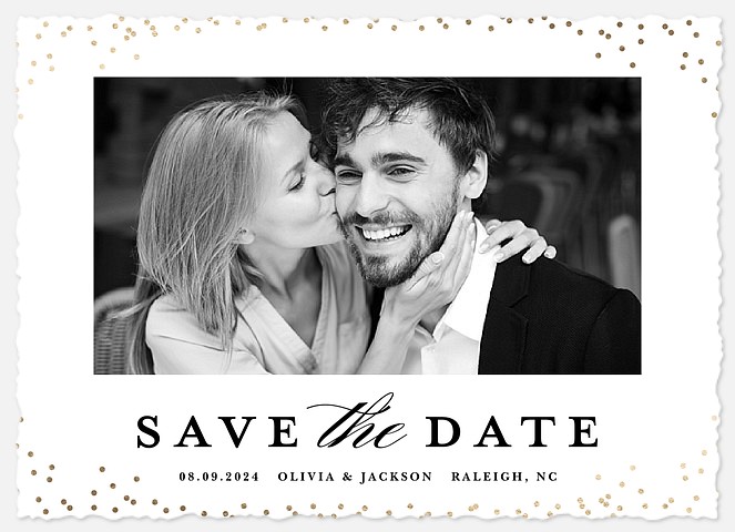 Brilliant Dots Save the Date Photo Cards