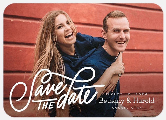 Connected Save the Date Photo Cards