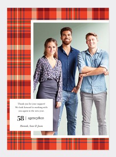Plaid Prep Card