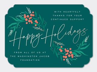 Sweeping Garland Card