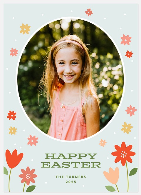 Spring Flora Easter Photo Cards