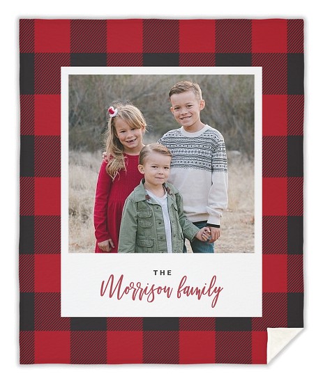 Santa's Plaid Custom Blankets