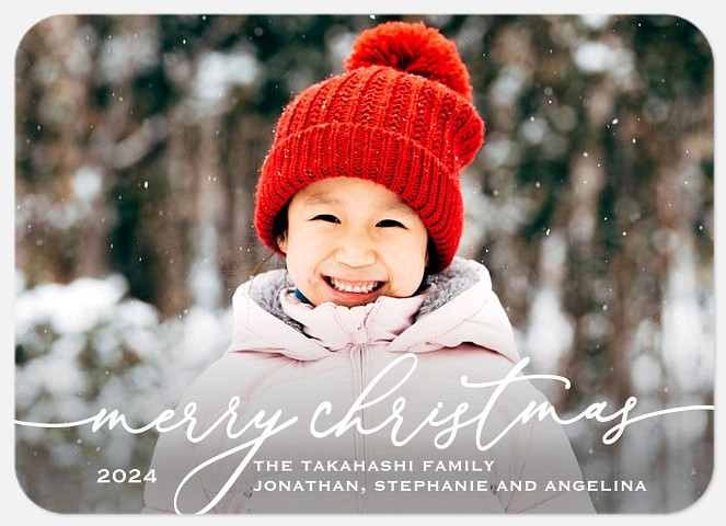 Whimsy Type Holiday Photo Cards