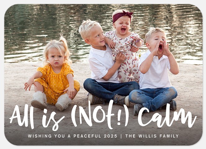 Not Calm Holiday Photo Cards