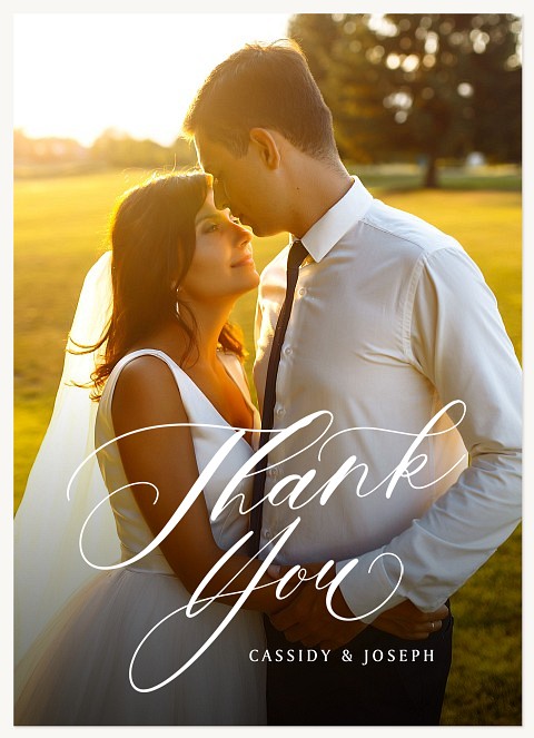 Scripted Elegance Thank You Cards 