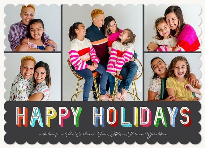 Bright & Bold Personalized Holiday Cards