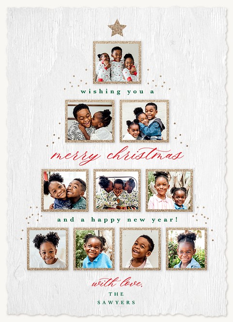 Tree Gallery Personalized Holiday Cards