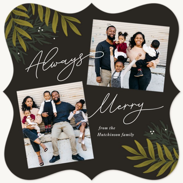 Always Merry Personalized Holiday Cards