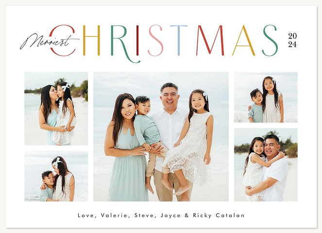 Vivid Christmas Personalized Holiday Cards