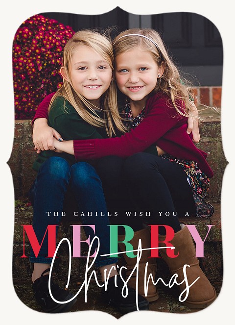 Brightest Merry Personalized Holiday Cards