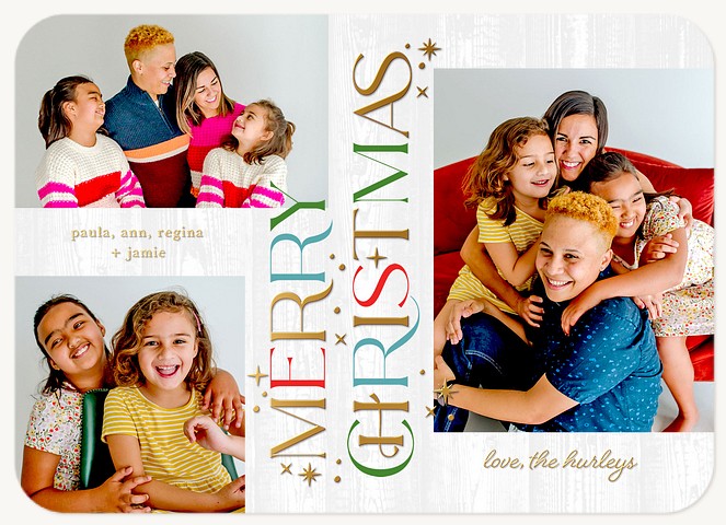 Bright Mix Personalized Holiday Cards