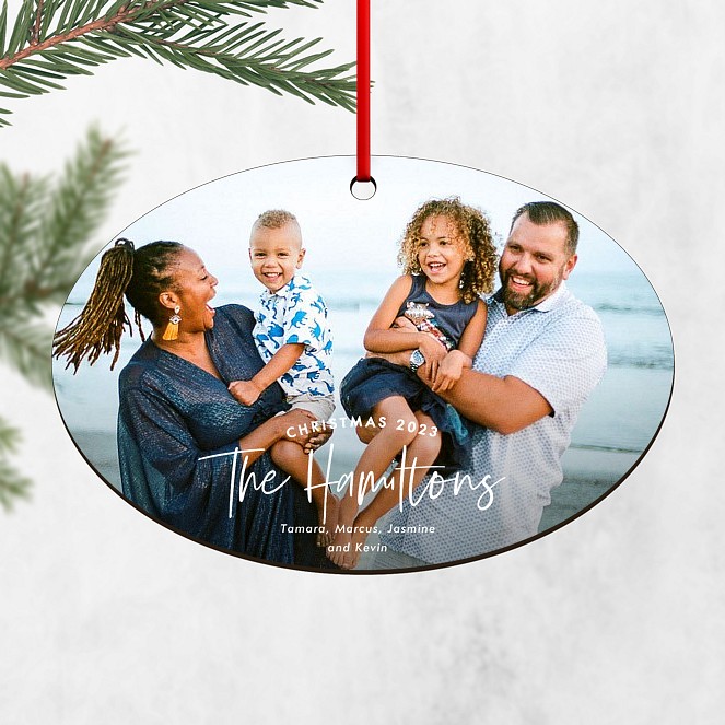 Family Signature Personalized Ornaments