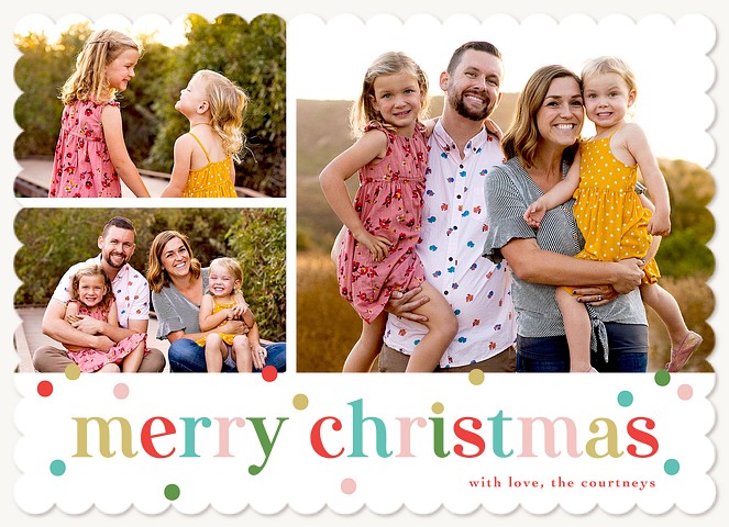 Cheerful Mix Personalized Holiday Cards