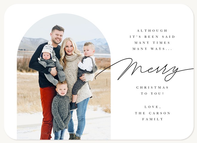Merry Ways Personalized Holiday Cards