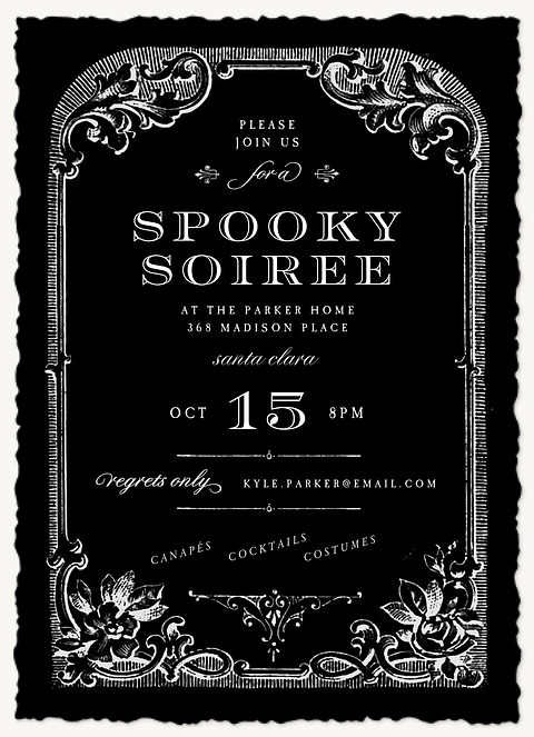 Spooky Soiree Halloween Party Invitations
