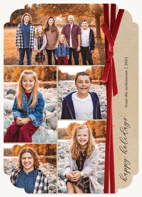 Velvet Gift Personalized Holiday Cards