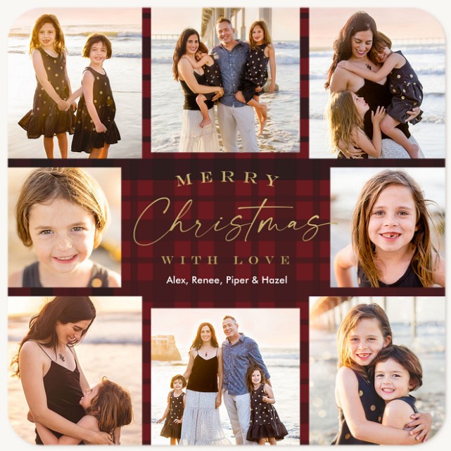Plaid Gallery Personalized Holiday Cards