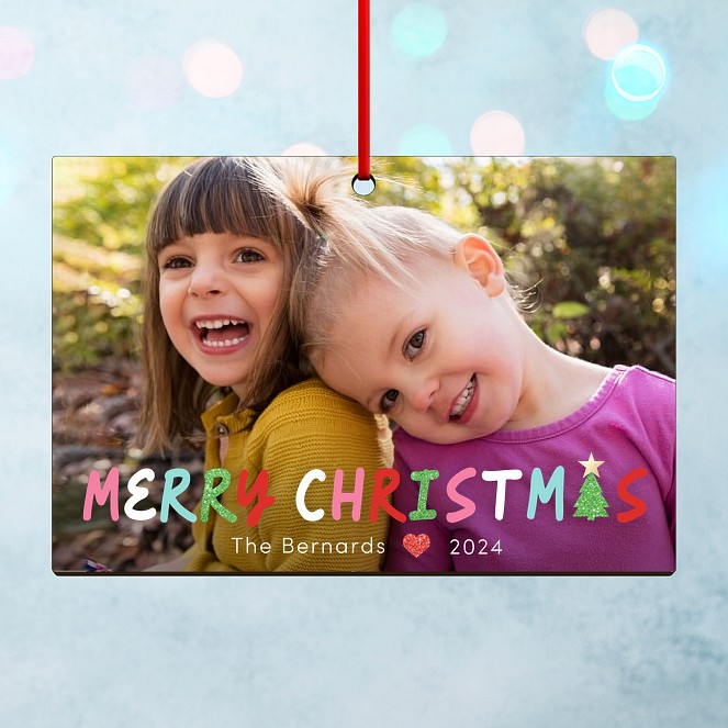 Colorful Christmas Personalized Ornaments
