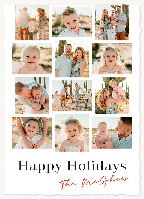 Photo Wall Personalized Holiday Cards
