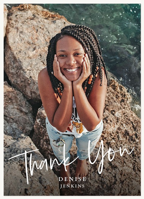 Tilted Thank You Birthday Thank You Cards