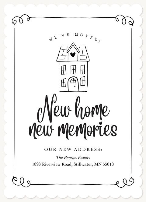 New Home New Memories Moving Announcements