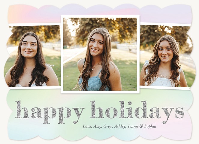 Soft Palette Personalized Holiday Cards
