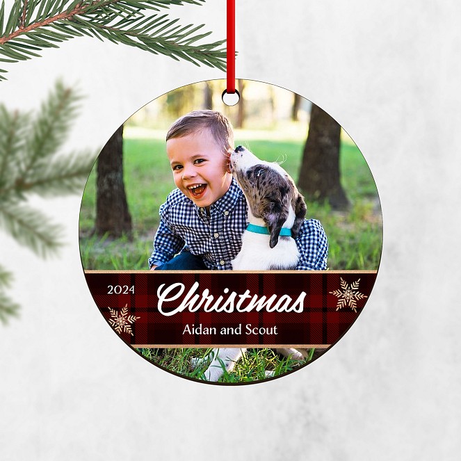 Christmas Wrap Personalized Ornaments