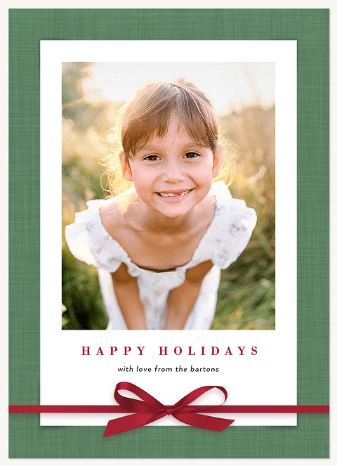 Sweetly Wrapped Photo Holiday Cards