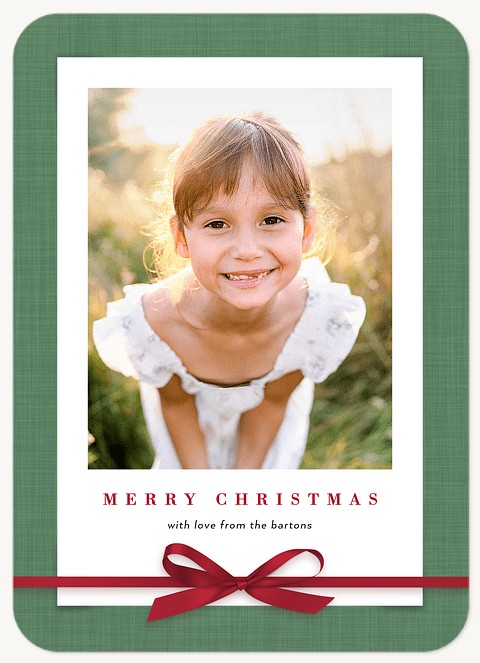 Sweetly Wrapped Photo Holiday Cards