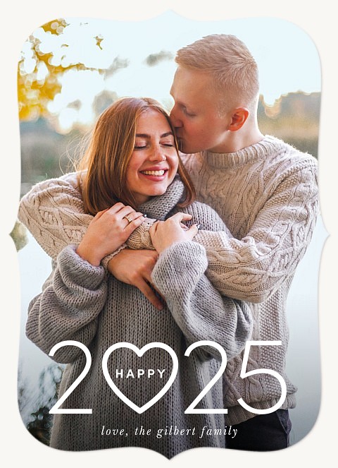 Year of Love Personalized Holiday Cards