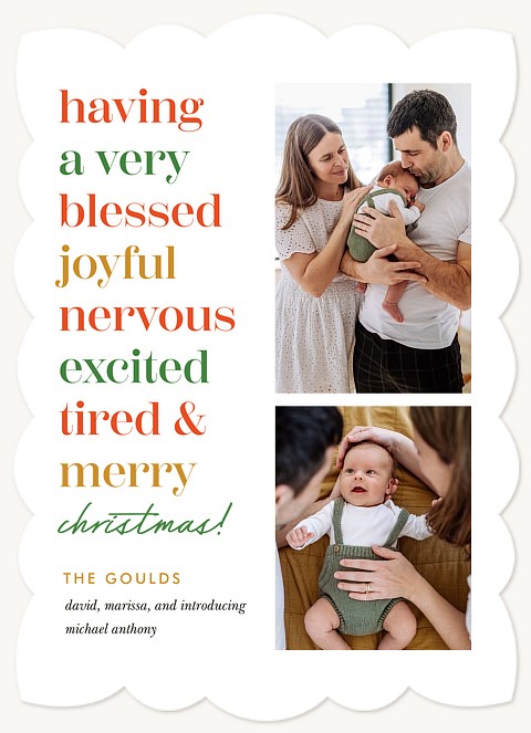 Merry Gift Personalized Holiday Cards