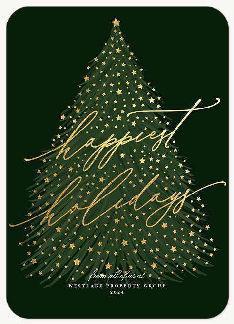 Elegant Tree Business Holiday Cards