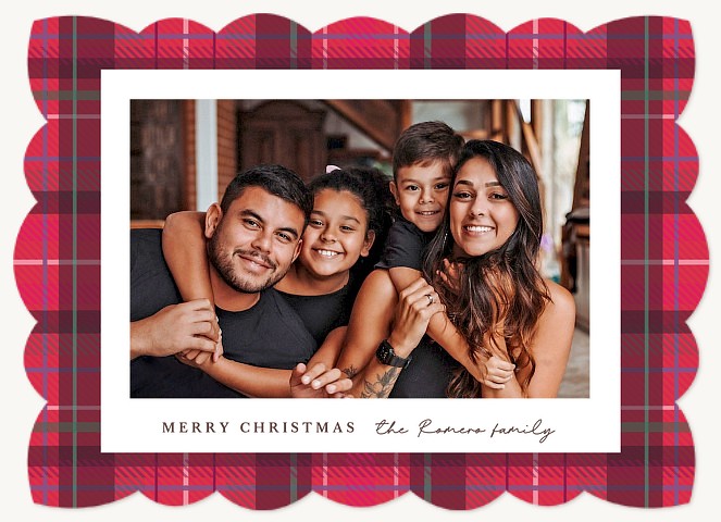 Warm Flannel Personalized Holiday Cards