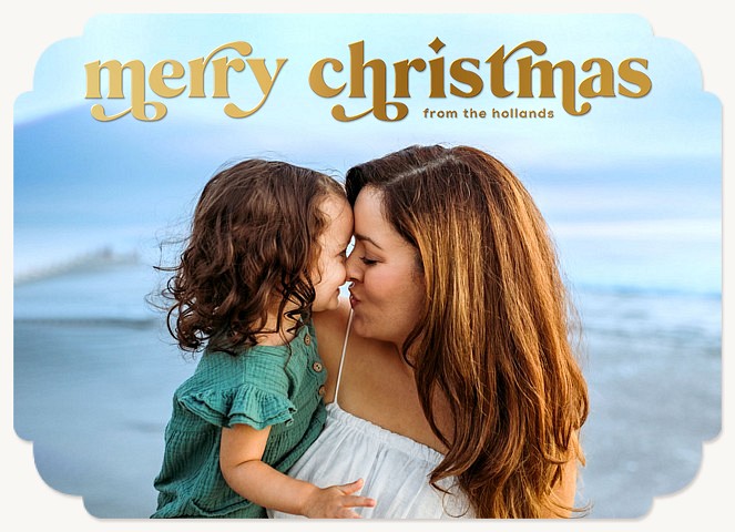 Christmas Flourishes Personalized Holiday Cards