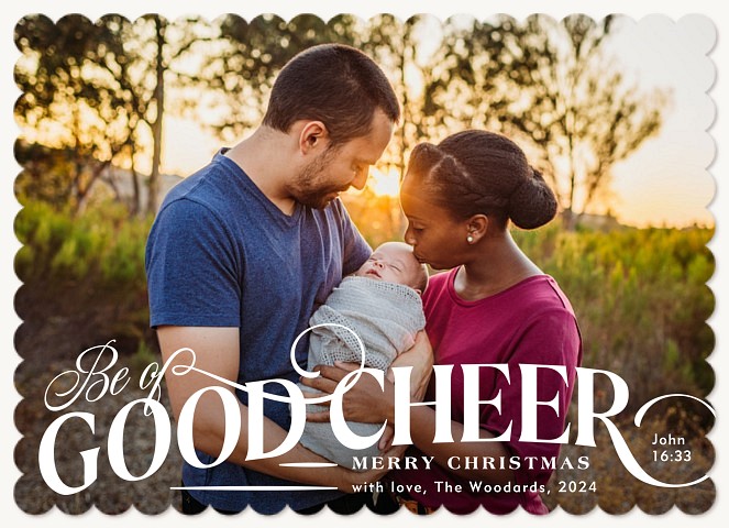 Good Cheer Personalized Holiday Cards