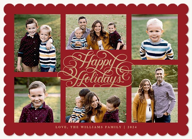 Frills & Festivities Personalized Holiday Cards