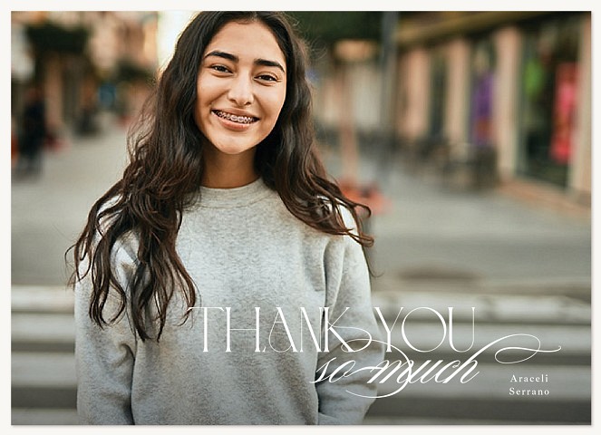 Luxe Script Thank You Cards 