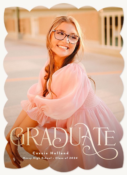 Delicate Flourish Graduation Cards